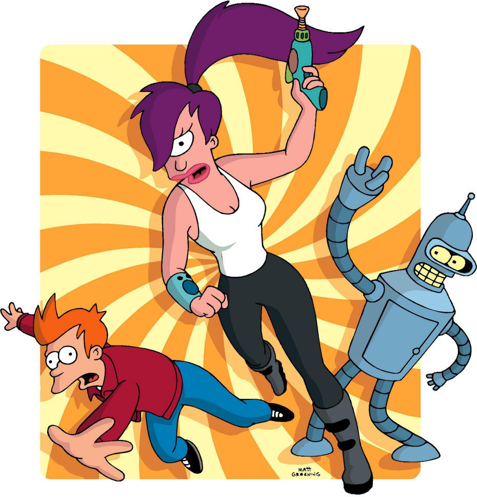 Leela Bender Y Fry Volando En La Imagen Promocional De Futurama Fotos Formulatv 5116