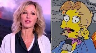 'Los Simpson' también predijeron la cobertura de Susanna Griso desde el volcán de La Palma