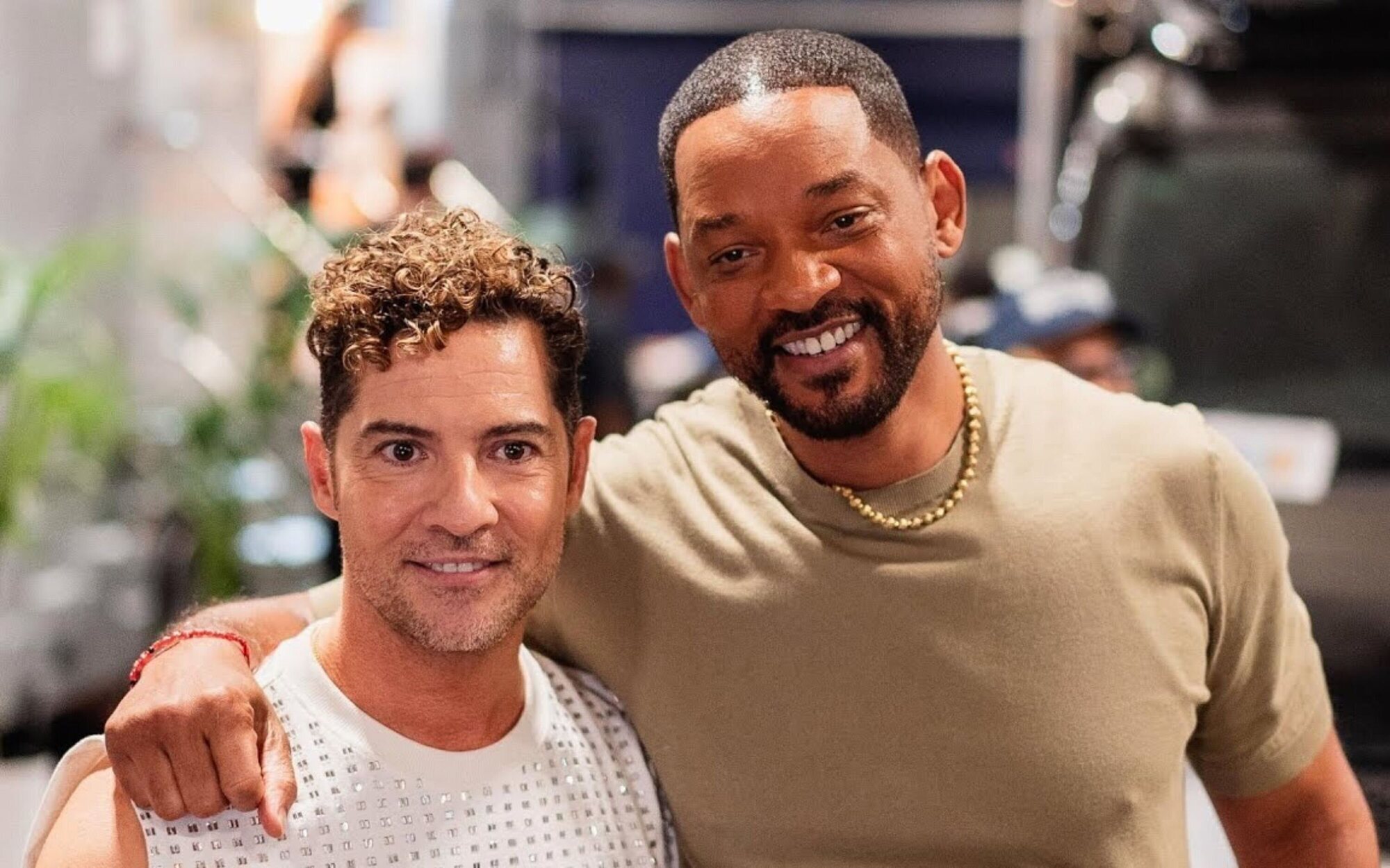 El surrealista encuentro de David Bisbal y Will Smith que podría terminar en una colaboración