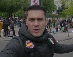 "Zazza el italiano" es increpado al adentrarse en el mayor mercado ilegal de París: "Aquí no se puede grabar"