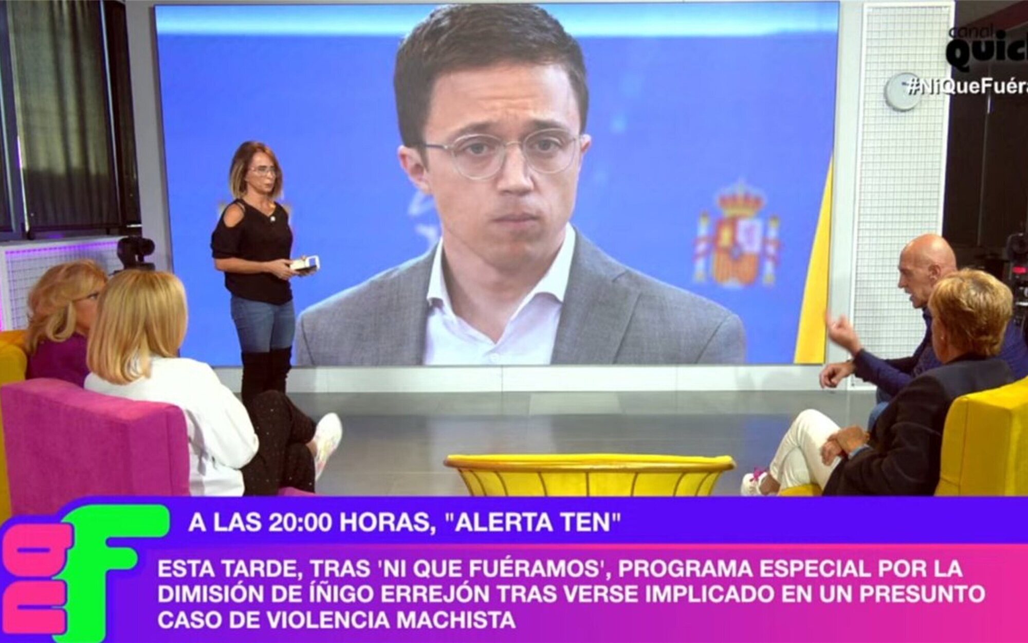 'Ni que fuéramos' alarga con éxito su emisión para analizar el caso Errejón con 'Especial Alerta Ten'