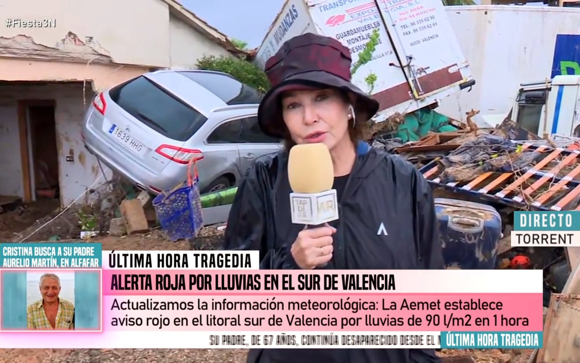 Ana Rosa Quintana se multiplica y se convierte en la reportera de la DANA de todos los espacios de Telecinco