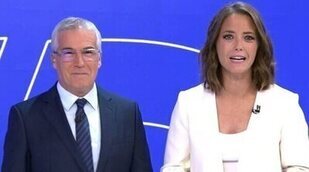 Así ha sido el debut de María Casado en 'Informativos Telecinco' junto a David Cantero