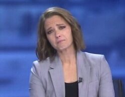 María Casado se derrumba dando la noticia de la muerte de Mayra Gómez Kemp en 'Informativos Telecinco'