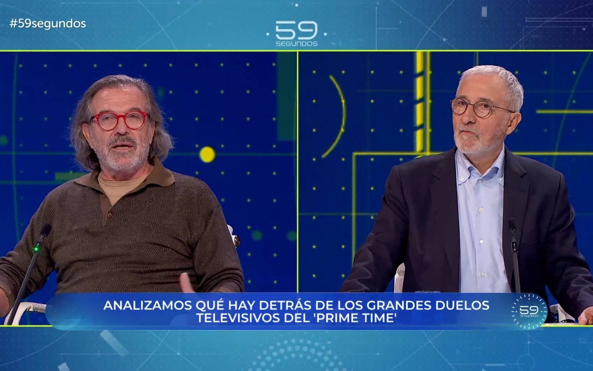 '59 segundos' recuerda la "guerra" de Pepe Navarro y Xavier Sardá al hablar de 'La revuelta' y 'El hormiguero'