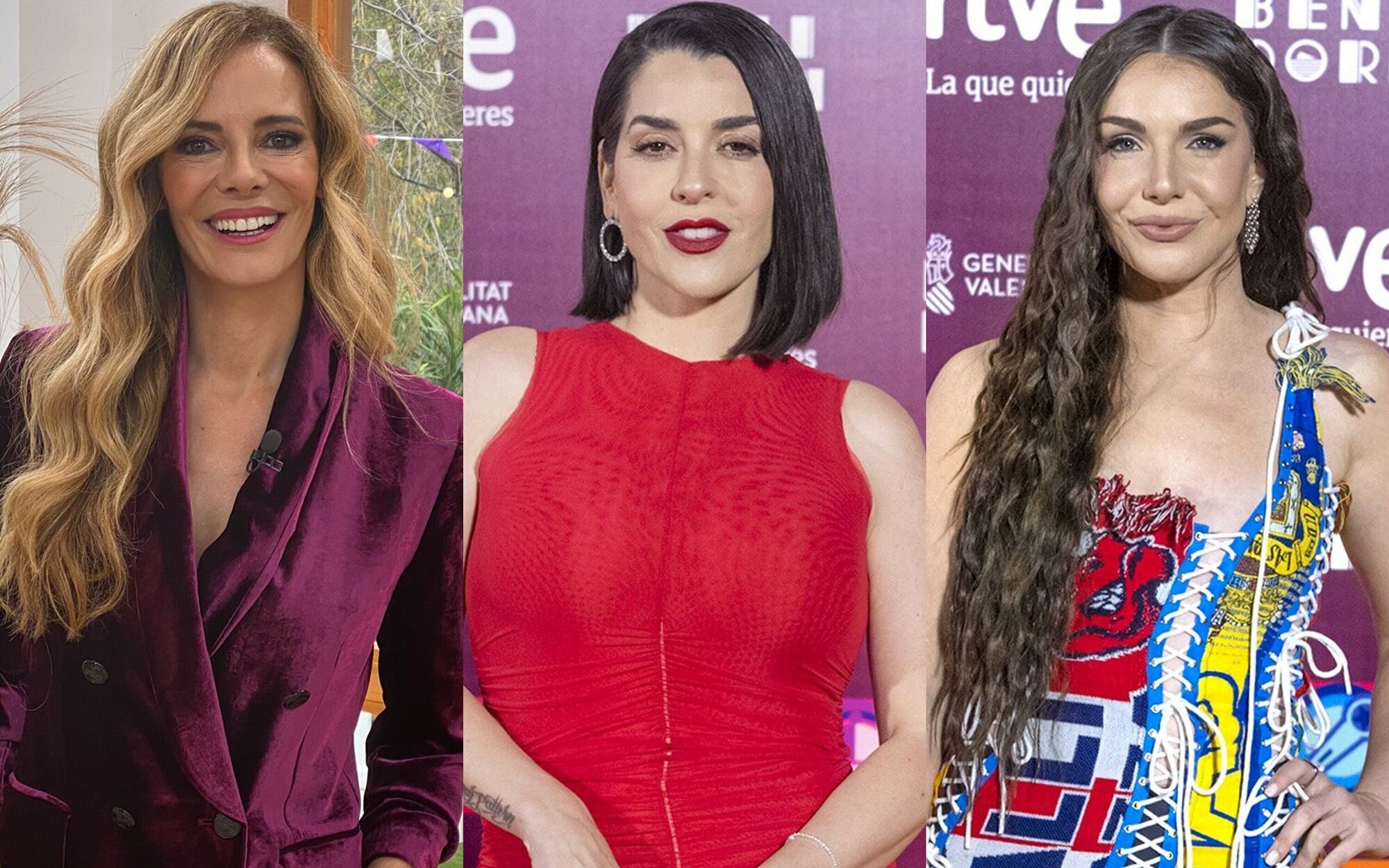 Paula Vázquez, Ruth Lorenzo e Inés Hernand, presentadoras del Benidorm Fest 2025