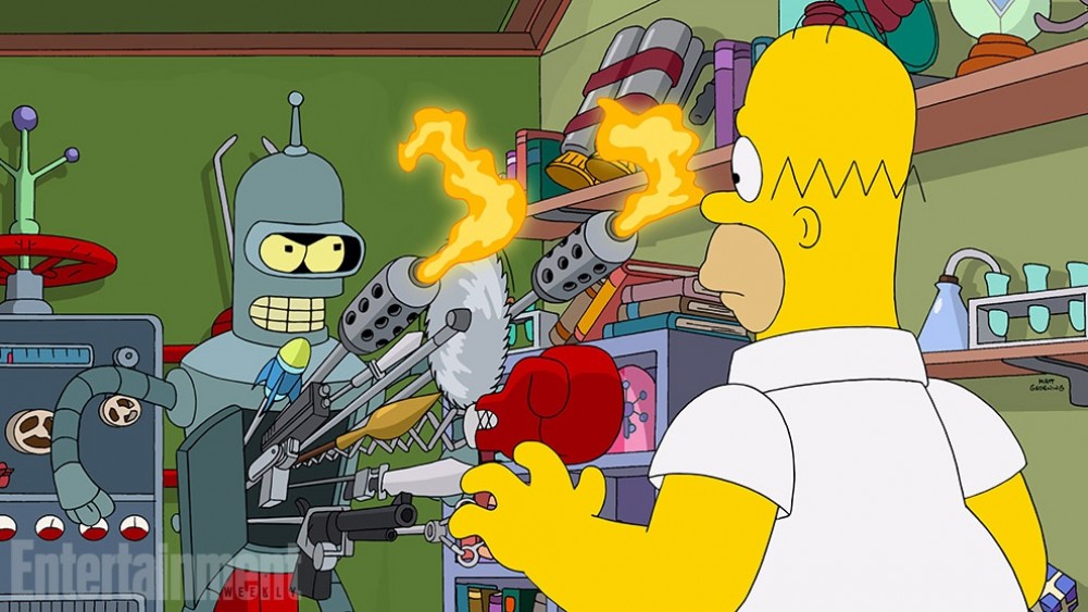 Primera imagen oficial del crossover entre 'Los Simpson' y 'Futurama' -  FormulaTV