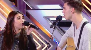 La emotividad de Samuel y Tamy, una pareja nacida en un campamento religioso, triunfa en 'Factor X'