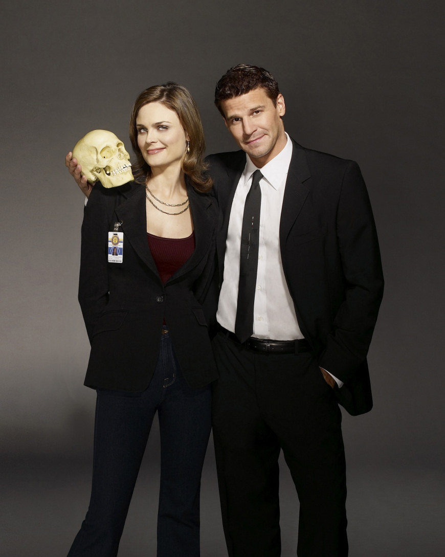 David Boreanaz y Emily Deschannel