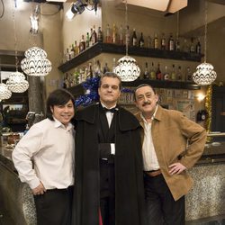 Óscar Reyes, Ramón García y Mariano Peña