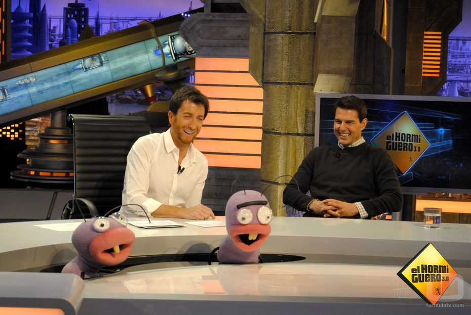 El actor Tom Cruise se divierte en 'El hormiguero' con Trancas y Barrancas