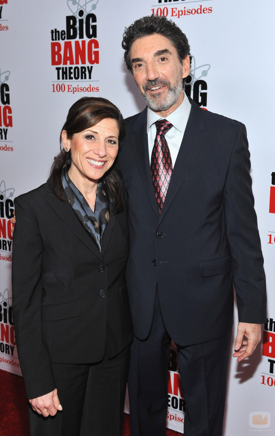 Nina Tassler y Chuck Lorre en la fiesta de 'The Big Bang Theory'