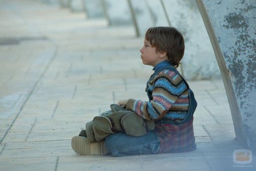 El pequeño Lucas, compañero de viaje de Marco