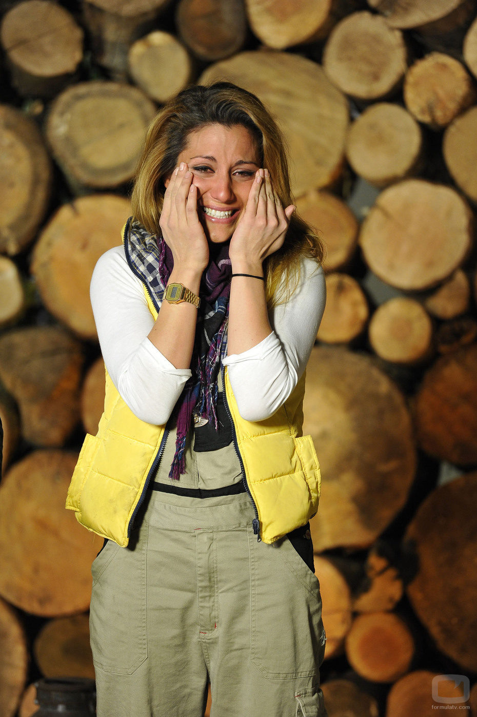 Nagore Robles llora durante la final de 'Acorralados'