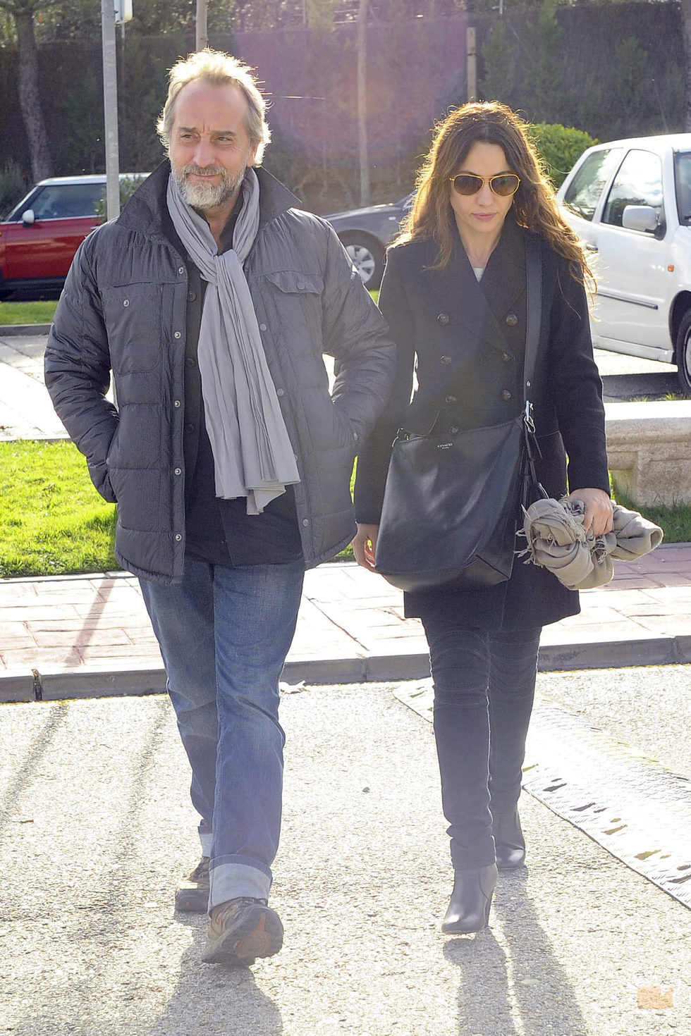 Gonzalo de Castro y Natalia Verbeke en la capilla ardiente de Miliki