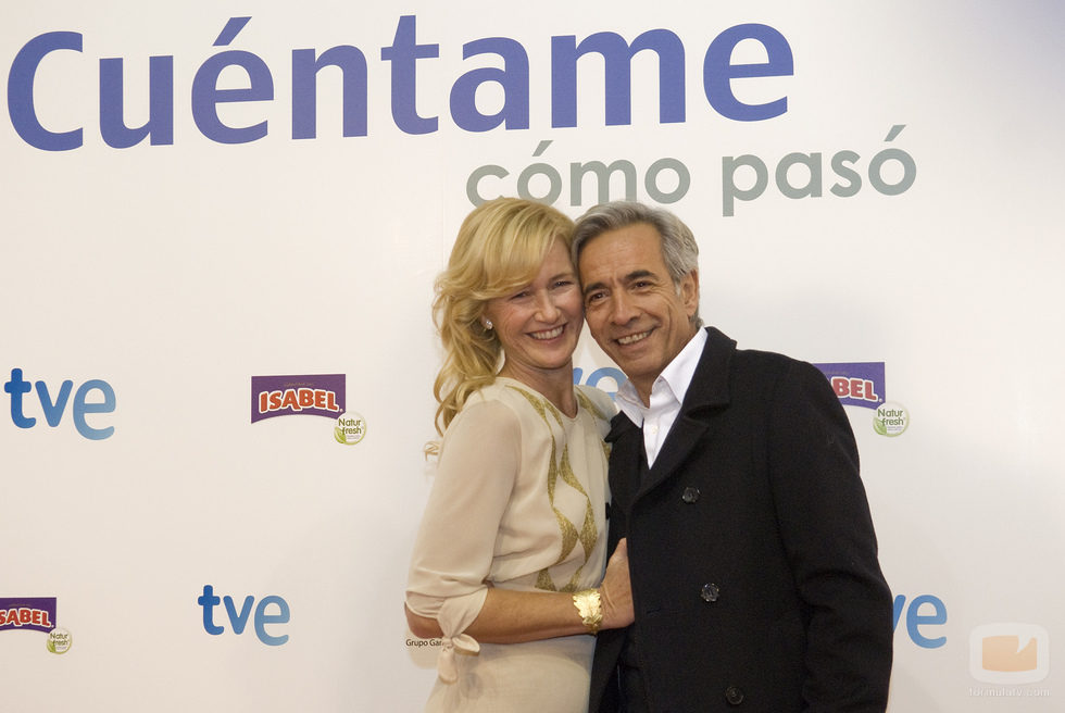 Ana Duato e Imanol Arias en la preestreno de la 14ª temporada de 'Cuéntame cómo pasó'