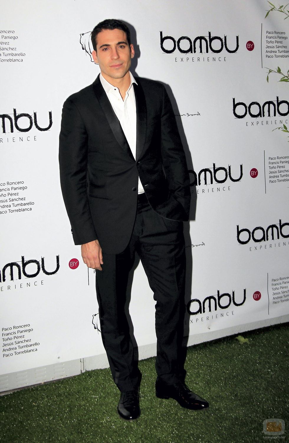 Miguel Ángel Silvestre en la fiesta de aniversario de Bambú Producciones