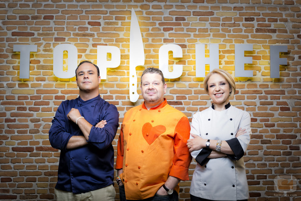 Los jueces de 'Top Chef' en la rueda de presentación del programa