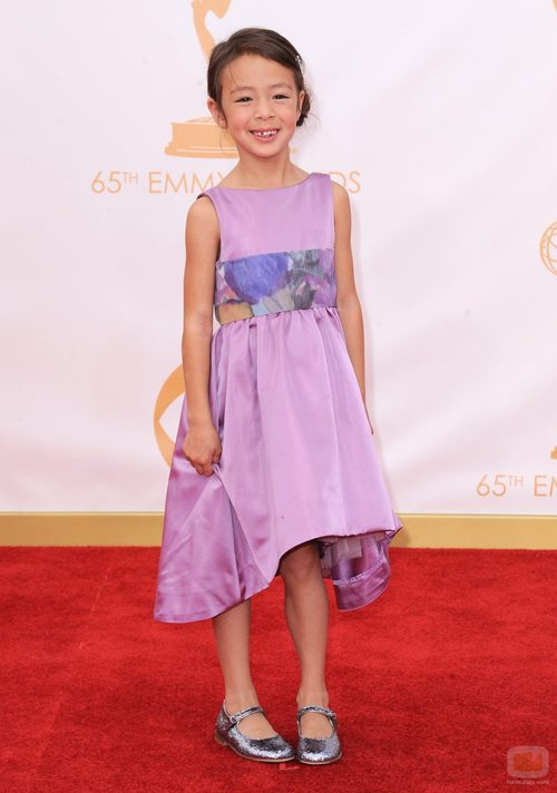 Aubrey Anderson-Emmons en la alfombra roja de los Emmy 2013