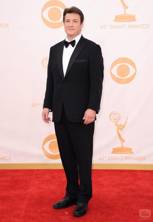 Nathan Fillion en la alfombra roja de los Emmy 2013