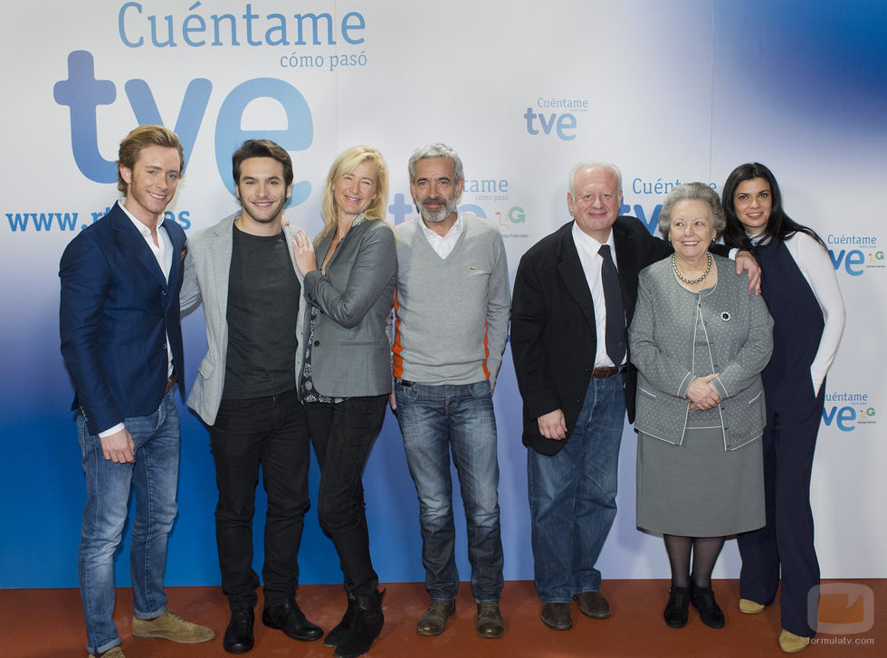 La familia Alcántara en la presentación de la decimoquinta temporada de 'Cuéntame cómo pasó'