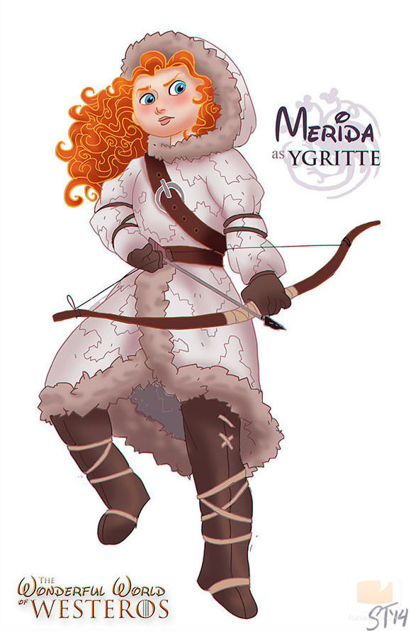 La princesa Mérida como Ygritte, de 'Juego de tronos'