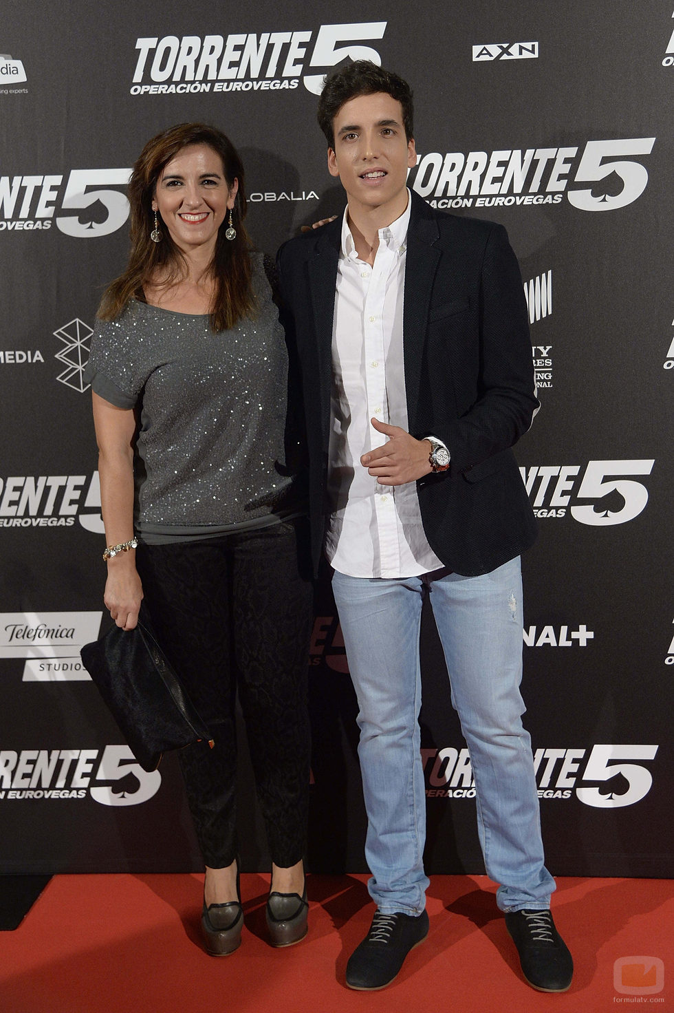 Llum Barrera y Xuso Jones en la première de "Torrente 5"