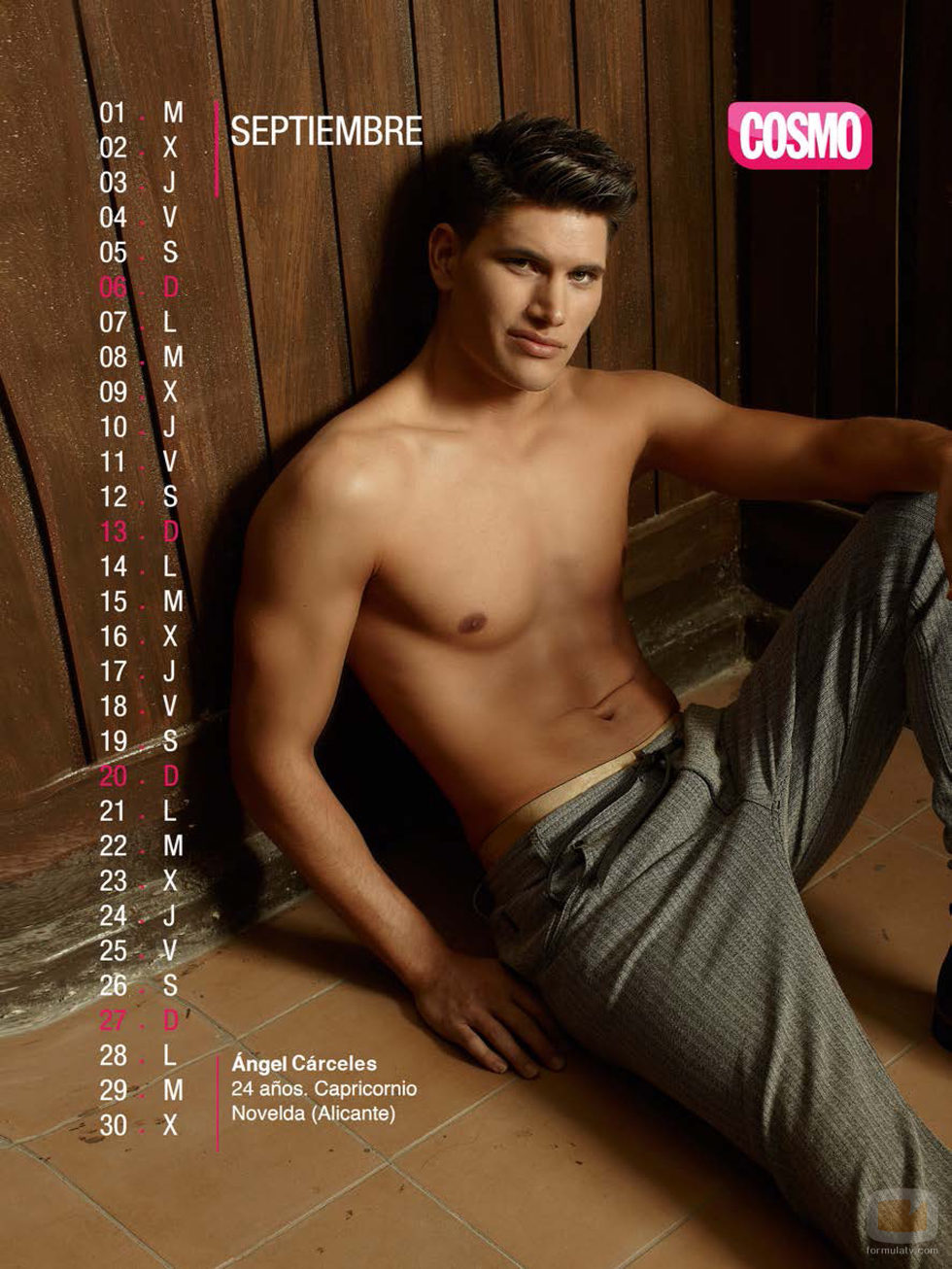 Ángel Cárceles es septiembre en el Calendario de Hombres 2015