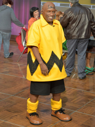 Al Roker disfrazado de Charlie Brown