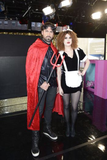 Maksim Chmerkovskiy y Runner Willis disfrazados para Halloween