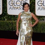 Regina King en la alfombra roja de los Globos de Oro 2016