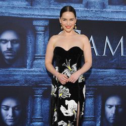 Emilia Clarke en la premiere de la sexta temporada de 'Game of Thrones'