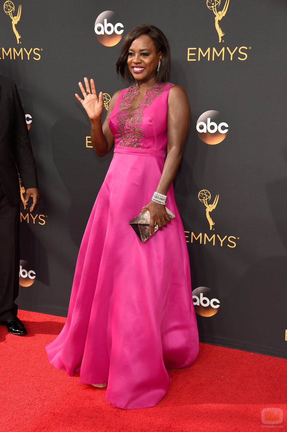 Viola Davis en la alfombra roja de los Premios Emmy 2016