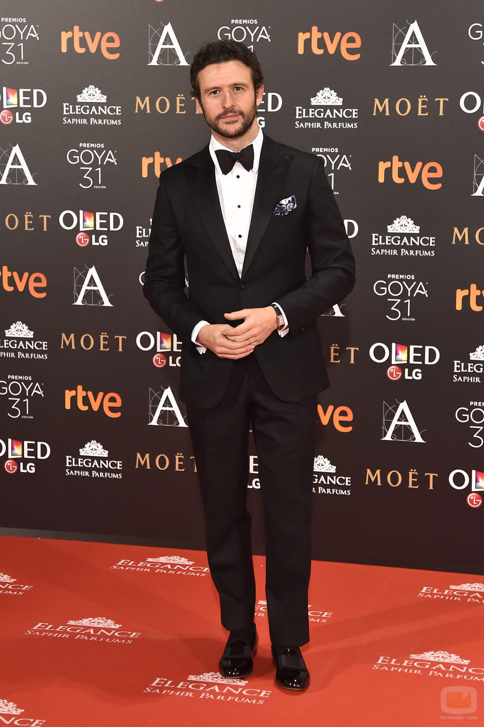 Diego Martín en la alfombra roja de los Goya 2017