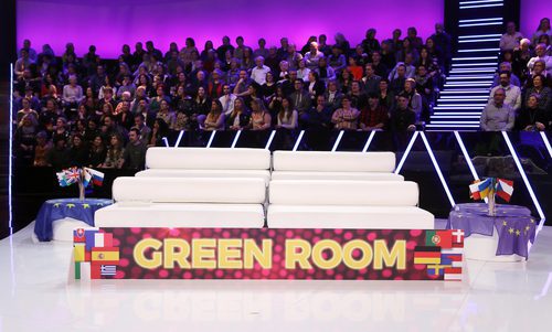 La "Green Room" de la Gala de Eurovisión de 'Tu cara me suena'