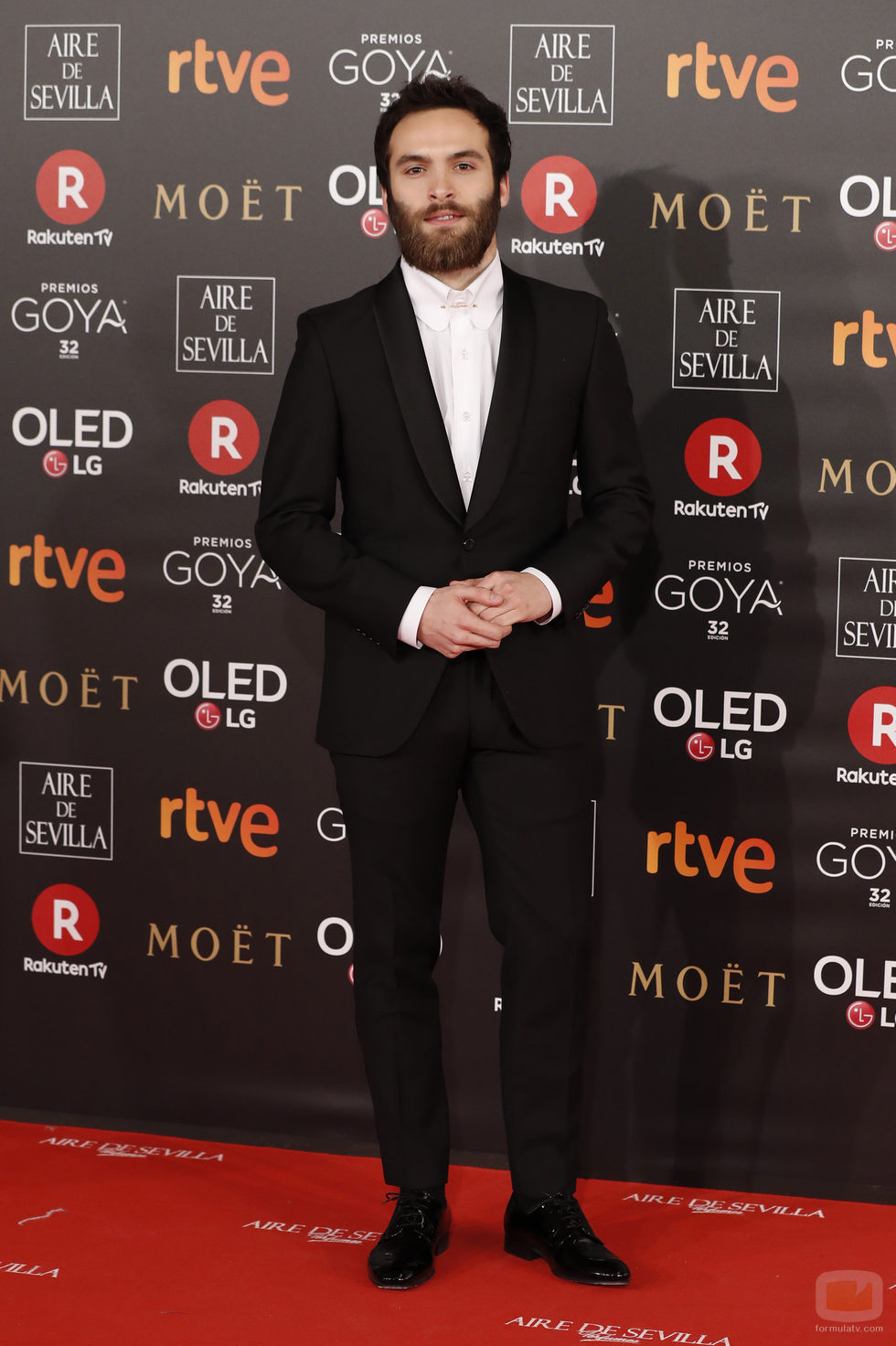 Ricardo Gómez en la alfombra roja de los Premios Goya 2018