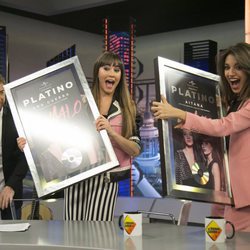Aitana y Ana Guerra reciben el Disco de Platino en 'El hormiguero'