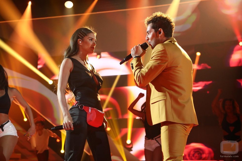 Greeicy y David Bisbal en la Gala 8 de 'OT 2018'