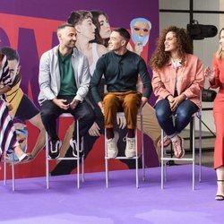 Los profesores y la presentadora de 'Fama a bailar 2019' junto a la directora de contenidos de Movistar+