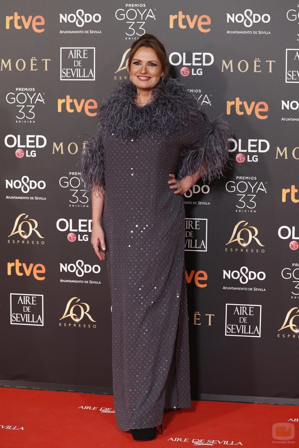 Ainhoa Arteta en la alfombra roja de los Premios Goya 2019