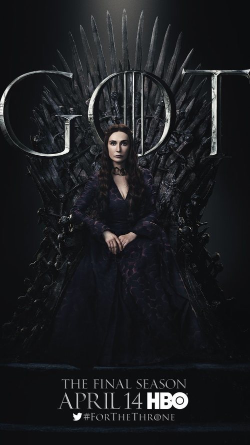 Póster individual de Melisandre para la octava temporada de 'Juego de Tronos'