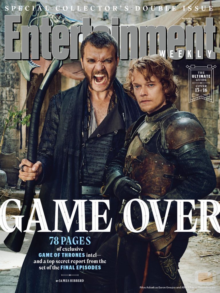 Pilou Asbaek y Alfie Allen como Euron y Theon Greyjoy de 'Juego de Tronos' para la revista EW