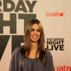 Elena Furiase en la alfombra roja del estreno de 'Saturday Night Live'