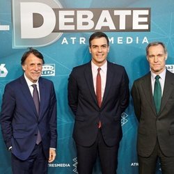 José Creuheras, Pedro Sánchez y Silvio González en 'El debate decisivo' 