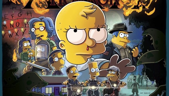 'Los Simpson' parodian a 'Stranger Things' en 