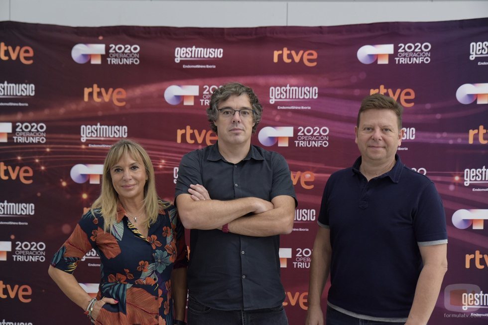 Toñi Prieto, Tinet Rubira y Nacho Gómez en el casting de Barcelona 'OT 2020'