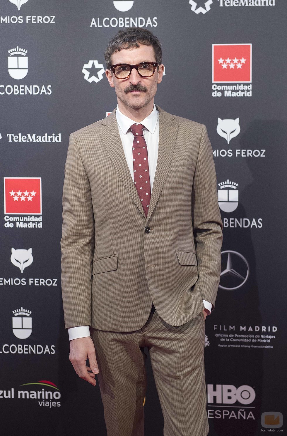 Julián Villagrán en la alfombra roja de los Premios Feroz 2020