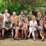 Foto de grupo de los concursantes de 'Supervivientes 2009'