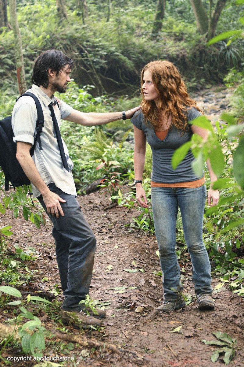 Daniel Faraday y Charlotte Lewis de 'Lost'