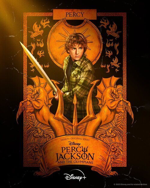 Póster de Percy en 'Percy Jackson y los dioses del Olimpo'